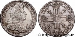 LOUIS XIV LE GRAND OU LE ROI SOLEIL Écu aux huit L, 1er type 1690 Lyon