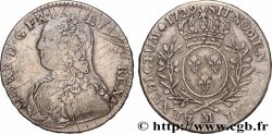 LOUIS XV DIT LE BIEN AIMÉ Demi-écu aux branches d olivier, buste habillé 1729 Toulouse
