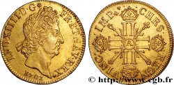 LOUIS XIV  THE SUN KING  Double louis d or aux huit L et aux insignes 1702 Paris EBC