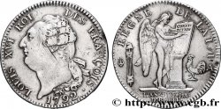 LOUIS XVI (MONARQUE CONSTITUTIONNEL) Écu dit  au génie , type FRANÇOIS 1792 Paris