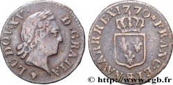 LOUIS XV DIT LE BIEN AIMÉ Liard à la vieille tête 1770 Strasbourg