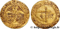 HENRY VI DE LANCASTRE - ROI DE FRANCE (1422-1453) - ROI D ANGLETERRE (1422-1461) et (1470-1471) Angelot d or 24/05/1427 Saint-Lô TTB