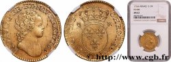 LOUIS XV DIT LE BIEN AIMÉ Louis d or aux insignes 1716 Paris SUP62