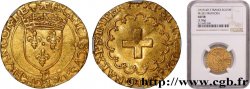 FRANCOIS I Écu d or à la croisette, 1er type s.m. Angers EBC58