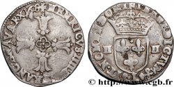 HENRI IV LE GRAND Quart d écu, croix feuillue de face 1608 Bayonne