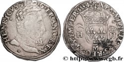 HENRI II Teston à la tête nue, 5e type 1554 Toulouse