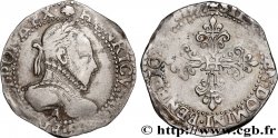 HENRI III Demi-franc au col gaufré 1577 Paris