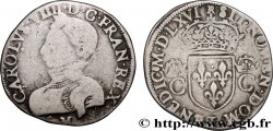 CHARLES IX Teston, 2e type 1566 Toulouse