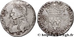 CHARLES IX Teston, 2e type 1565 Toulouse