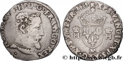 HENRI II Teston à la tête nue, 5e type 1555 Toulouse