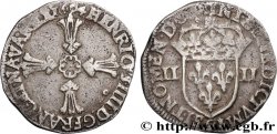 HENRI IV LE GRAND Quart d écu, croix feuillue de face 1604 Rennes