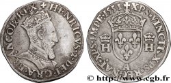 HENRY II Teston à la tête couronnée 1551 Paris MBC+