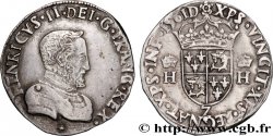 CHARLES IX. MONNAYAGE AU NOM DE HENRI II Teston du Dauphiné à la tête nue 1561 Grenoble TTB+/SUP