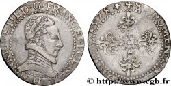 HENRY III Demi-franc au col plat 1578 La Rochelle MBC