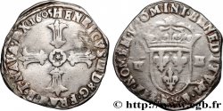 HENRI IV LE GRAND Quart d écu, croix feuillue de face 1605 Bordeaux