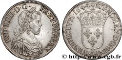 LOUIS XIV LE GRAND OU LE ROI SOLEIL Écu, portrait à la mèche courte 1644 Paris, Monnaie de Matignon