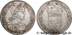 LOUIS XIV  THE SUN KING  Demi-écu, portrait à la mèche courte 1645 Paris, Monnaie du Louvre MBC