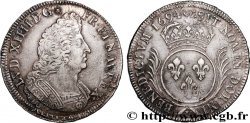 LOUIS XIV LE GRAND OU LE ROI SOLEIL Écu aux palmes 1694 Bordeaux TTB+