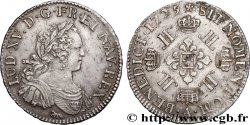 LOUIS XV  THE WELL-BELOVED  Demi-écu à la croix fleurdelisée couronnée et aux huit L 1725 Paris