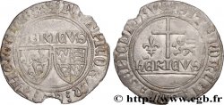 HENRY VI DE LANCASTRE - ROI DE FRANCE (1422-1453) - ROI D ANGLETERRE (1422-1461) et (1470-1471) Blanc aux écus n.d. Rouen