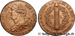 LOUIS XVI 2 sols dit  au faisceau , type FRANÇOIS 1791 Paris EBC