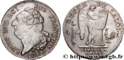 LOUIS XVI (MONARQUE CONSTITUTIONNEL)  Écu dit  au génie , type FRANÇOIS 1792 Limoges SUP