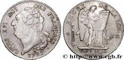 LOUIS XVI (MONARQUE CONSTITUTIONNEL)  Écu dit  au génie , légende FRANÇAIS 1792 Strasbourg TTB+/TTB