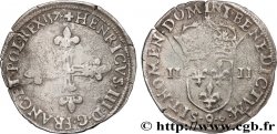 HENRY III Quart d écu, croix de face 1578 Rennes