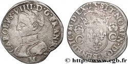 CHARLES IX Teston, 2e type 1562 Toulouse