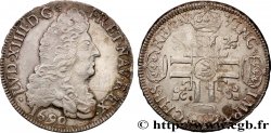 LOUIS XIV  THE SUN KING  Demi-écu aux huit L, 1er type 1690 Troyes