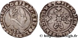 HENRI III Demi-franc au col plat 1582 Bayonne