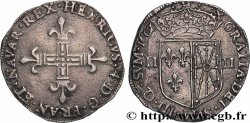 HENRI IV LE GRAND Quart d écu de Navarre 1602 Saint-Palais TTB+