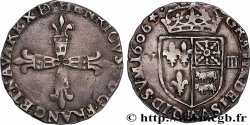 HENRI IV LE GRAND Huitième d écu de Béarn 1606 Morlaàs TB+