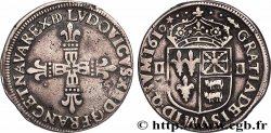 LOUIS XIII LE JUSTE Quart d écu de Béarn 1610 Pau TTB