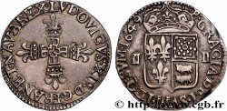 LOUIS XIV  THE SUN KING  Quart d écu de Béarn 1649 Morlaàs AU