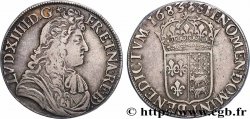 LOUIS XIV LE GRAND OU LE ROI SOLEIL Écu de Béarn, portrait à la cravate courte 1683 Pau TTB