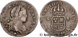 LOUIS XV DIT LE BIEN AIMÉ X sols de Navarre 1719 Bourges