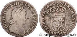 LOUIS XIII Douzième d écu, buste drapé et cuirassé (2e buste de Jean Warin) 1642 Paris, Monnaie de Matignon