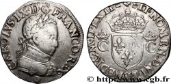 CHARLES IX Teston, 8e type, dit “morveux” 1562 Orléans