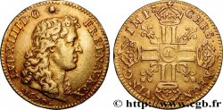 LOUIS XIV  THE SUN KING  Louis d’or aux huit L, portrait à la tête nue 1670 Paris