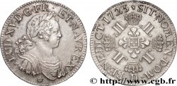 LOUIS XV DIT LE BIEN AIMÉ Écu à la croix fleurdelisée couronnée et aux huit L 1725 Lyon