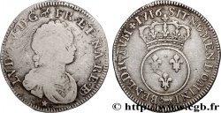LOUIS XV  THE WELL-BELOVED  Quart d’écu à l’écu rond couronné 1716 Pau S/SS
