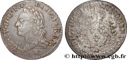 LOUIS XV DIT LE BIEN AIMÉ Écu aux branches d’olivier, buste lauré 1773 Limoges
