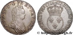 LOUIS XV DIT LE BIEN AIMÉ Écu dit  vertugadin  1716 Nantes SUP