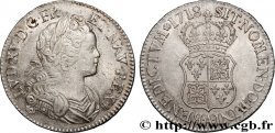 LOUIS XV DIT LE BIEN AIMÉ Écu dit  de France-Navarre  1718 Paris SUP