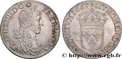 LOUIS XIV LE GRAND OU LE ROI SOLEIL Demi-écu, portrait apollinien 1667 Paris