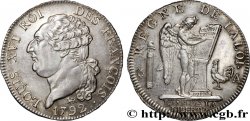LOUIS XVI (MONARQUE CONSTITUTIONNEL)  Demi-écu dit &nbsp;au génie&nbsp;, type FRANÇOIS 1792 Paris SUP
