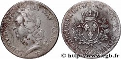 LOUIS XV  THE WELL-BELOVED  Écu aux branches d’olivier, tête ceinte d’un bandeau 1770 La Rochelle