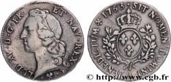 LOUIS XV DIT LE BIEN AIMÉ Écu aux branches d’olivier, tête ceinte d’un bandeau 1763 Bayonne