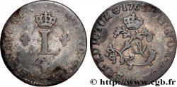 LOUIS XV DIT LE BIEN AIMÉ Double sol de billon 1764 Paris
